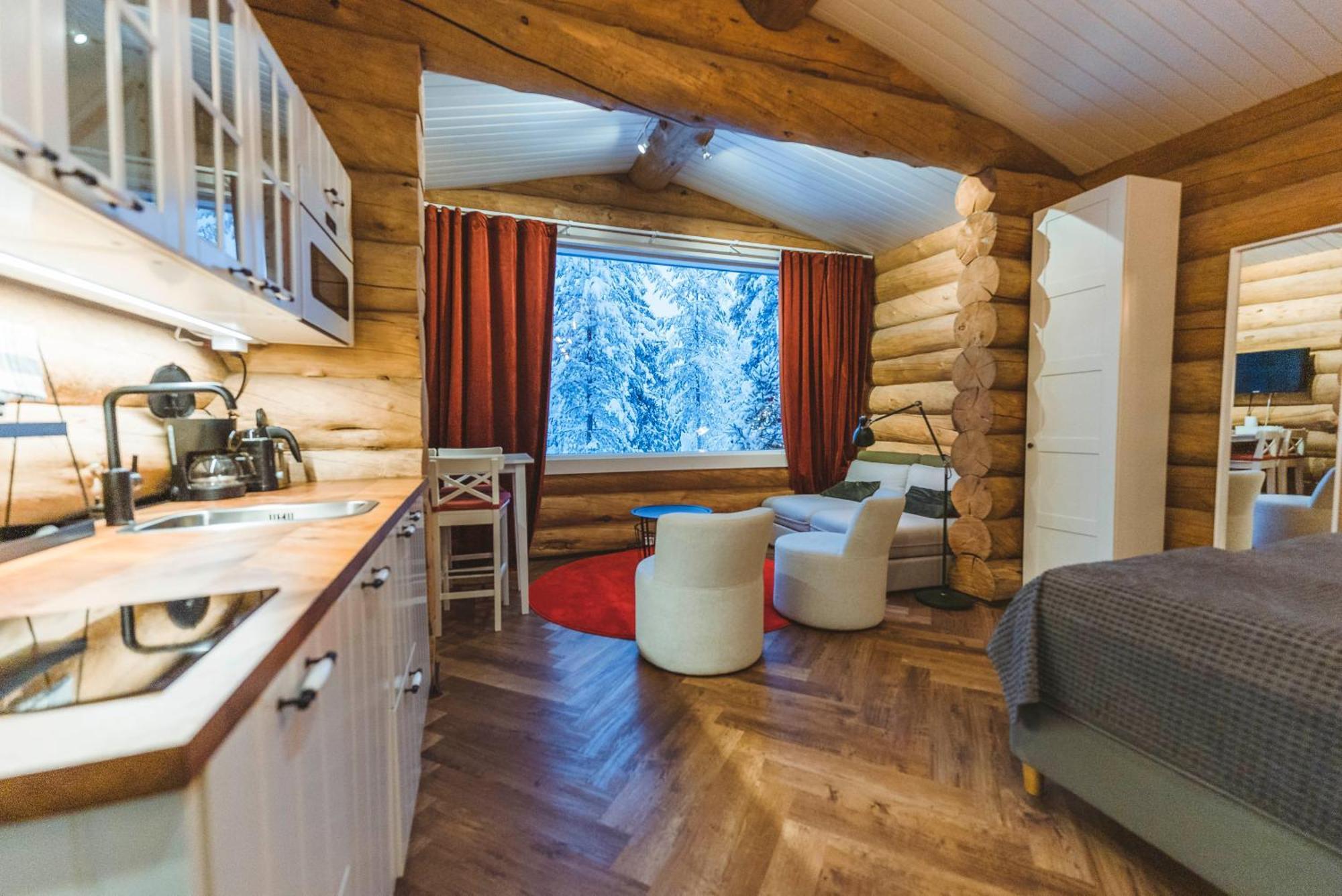 Cozy Log Cabin By Invisible Forest Lodge Рованіемі Екстер'єр фото