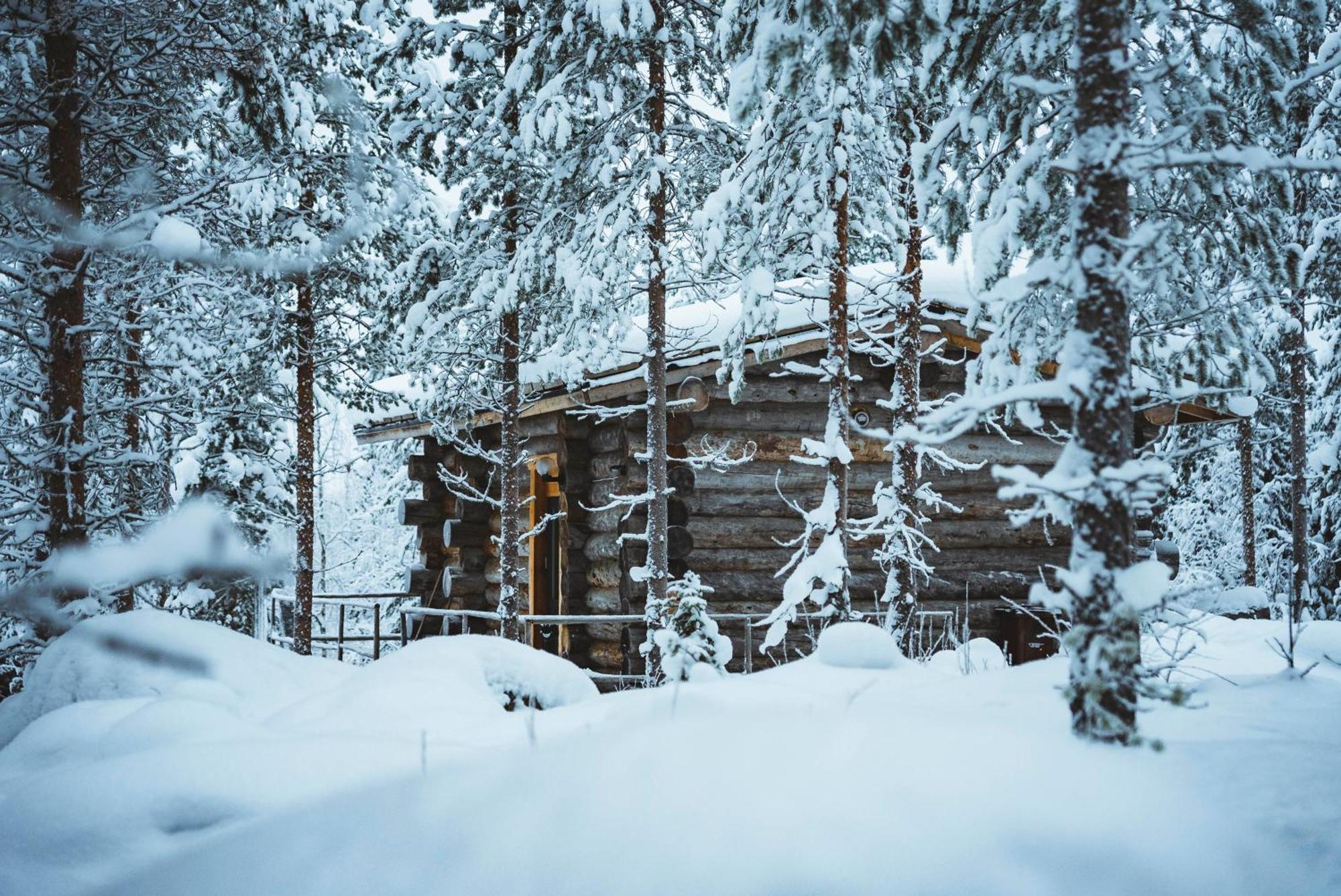 Cozy Log Cabin By Invisible Forest Lodge Рованіемі Екстер'єр фото